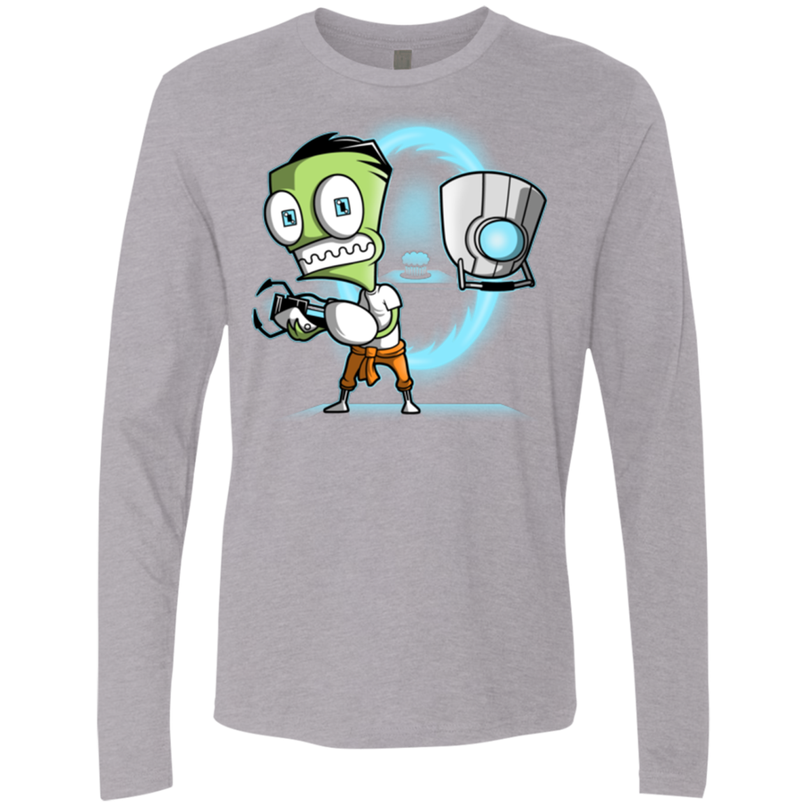THE CUPCAKE IS A LIE Men's Premium Long Sleeve
