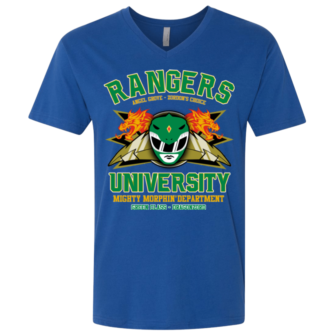 Rangers U Green Ranger Men's Premium V-Neck