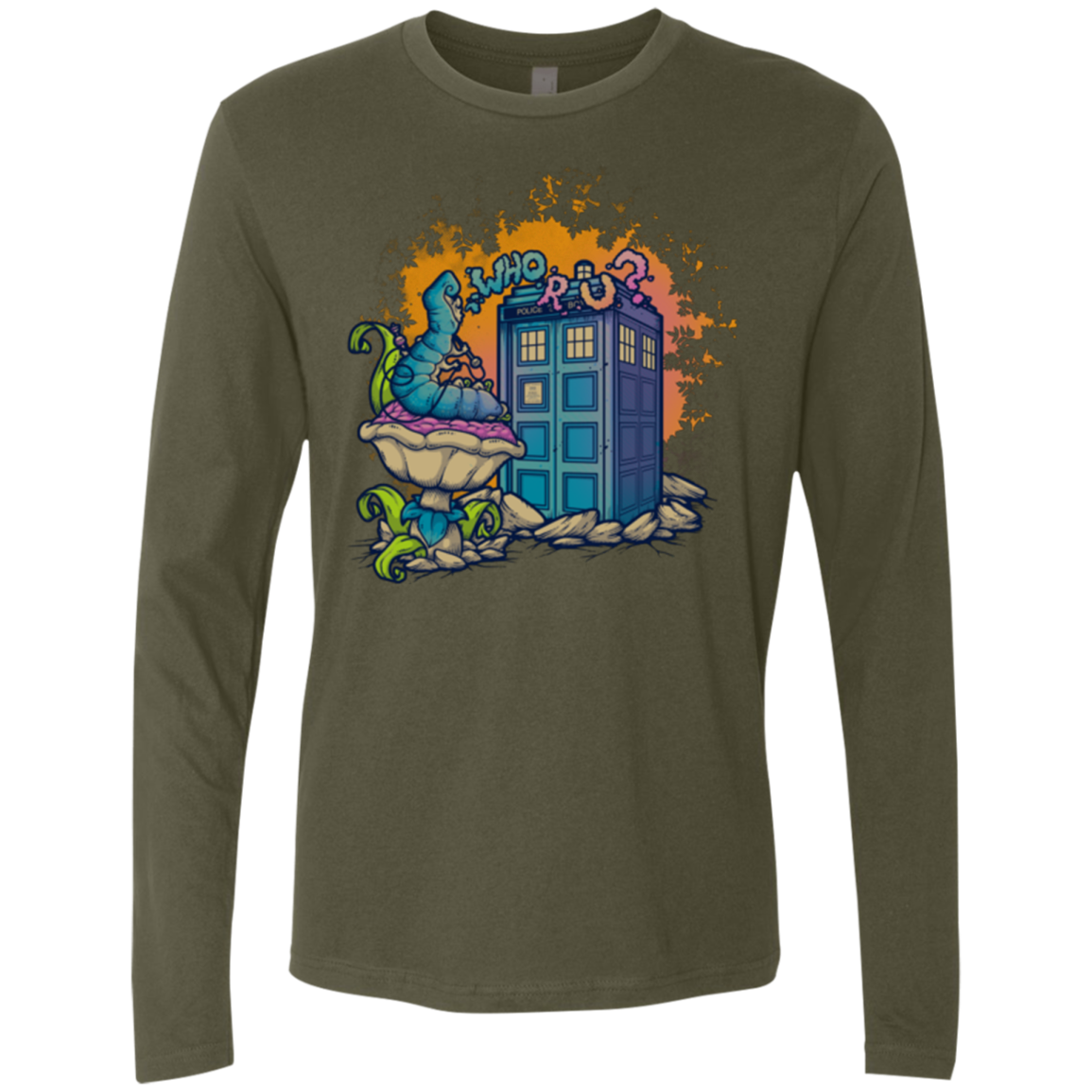 WHO R U 2 Men's Premium Long Sleeve