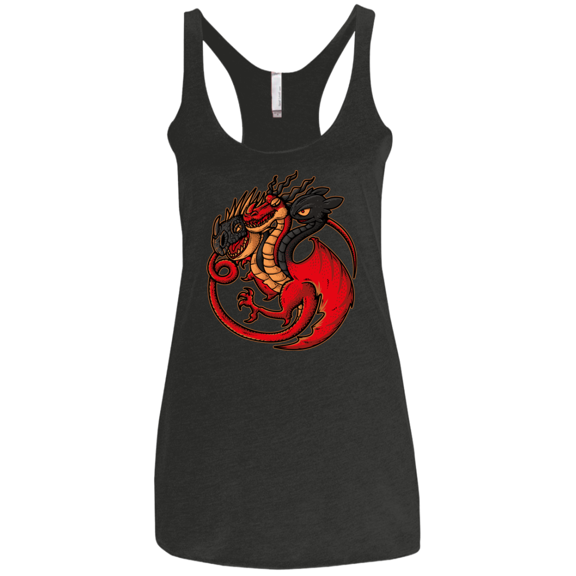 FIRE BLOOD AND TRAINING Women's Triblend Racerback Tank