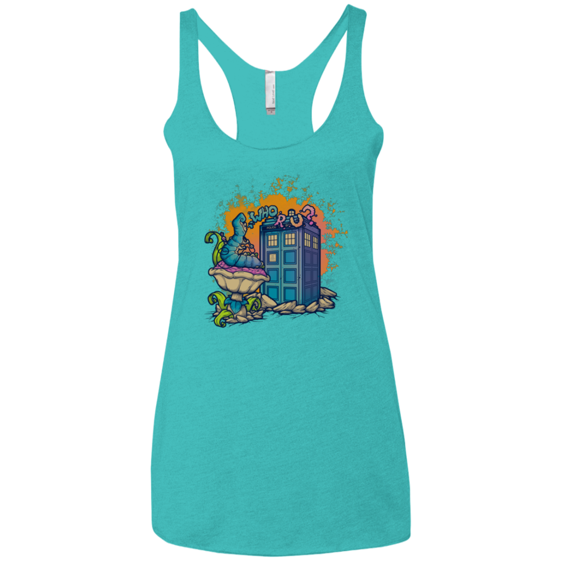 WHO R U 2 Women's Triblend Racerback Tank