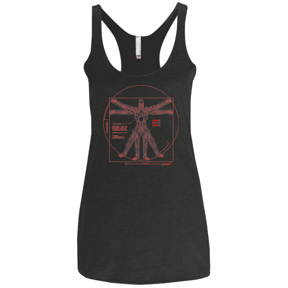 Vitrubian Terminator Women's Triblend Racerback Tank
