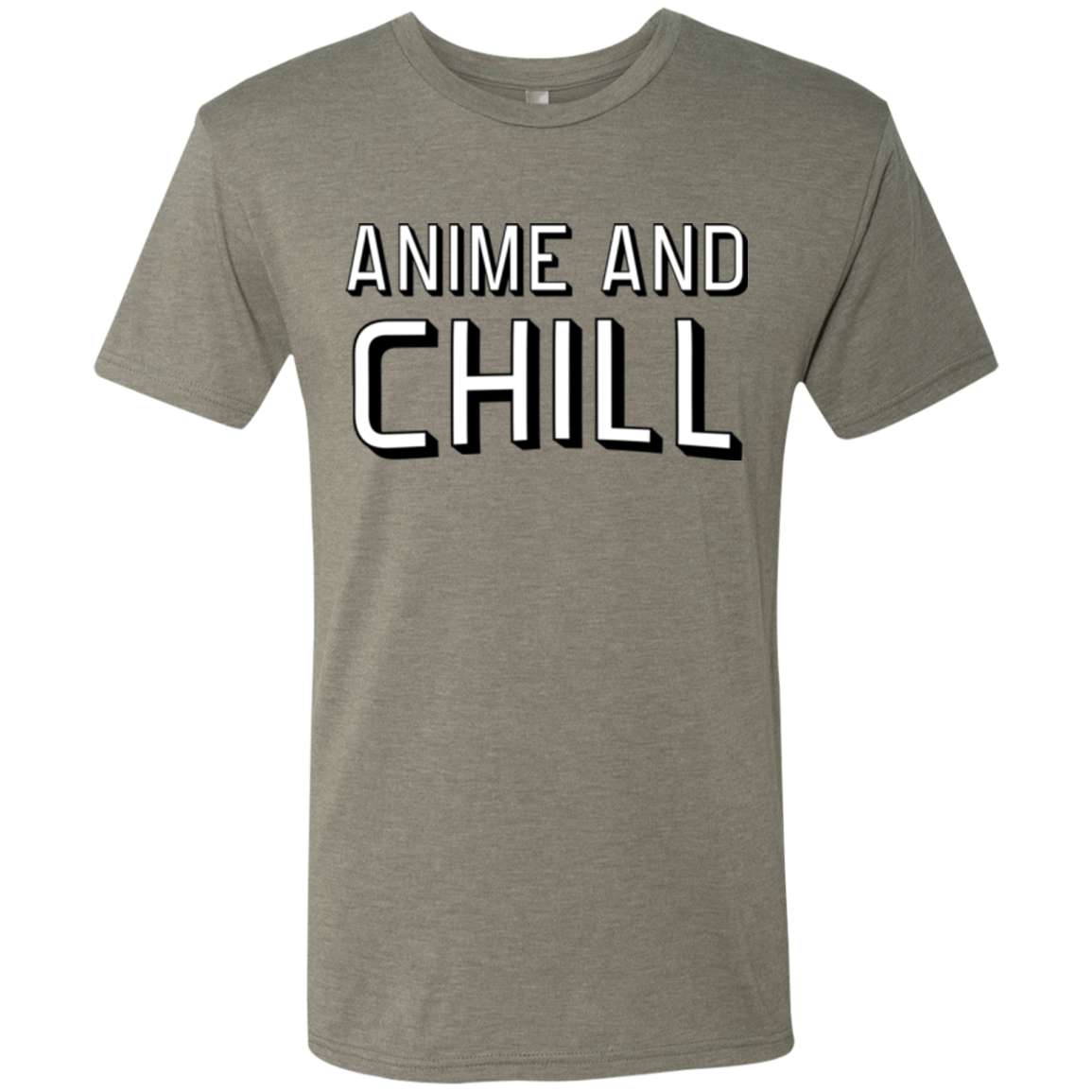 Anime and chill Men's Triblend T-Shirt