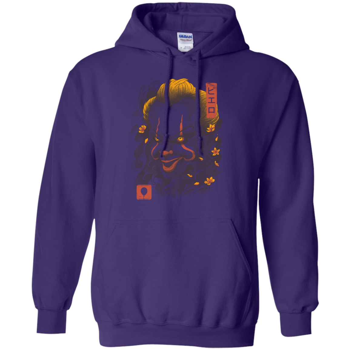 Oni Clown Mask Pullover Hoodie