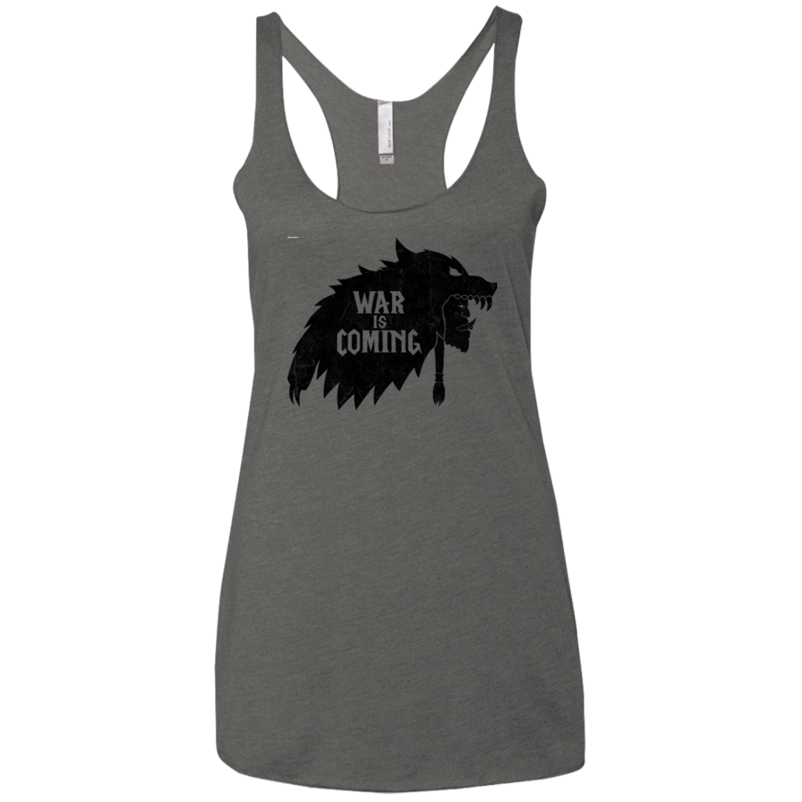 War is Coming Women's Triblend Racerback Tank