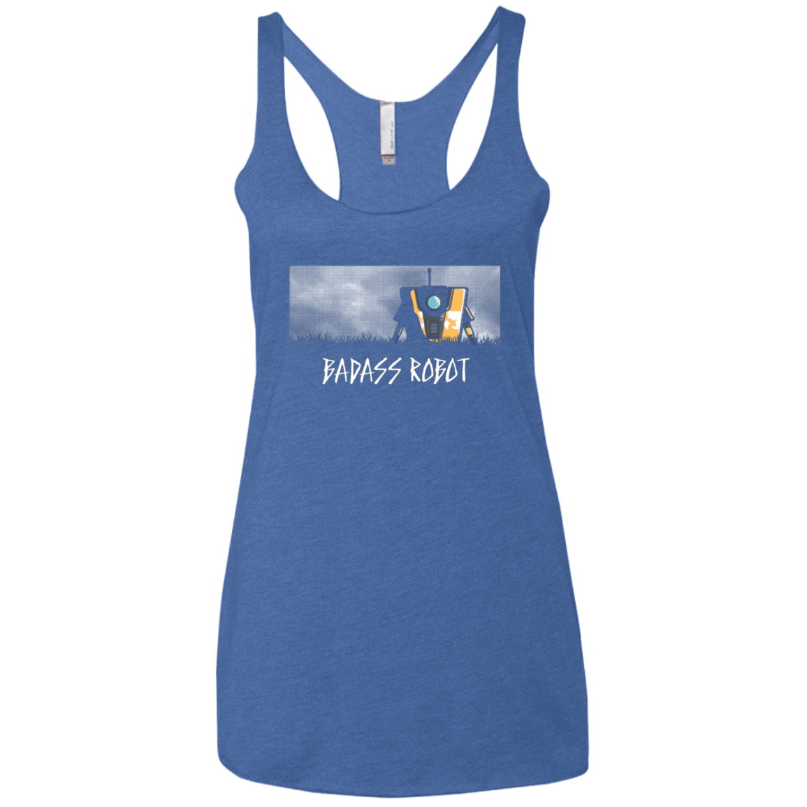 BADASS ROBOT Women's Triblend Racerback Tank