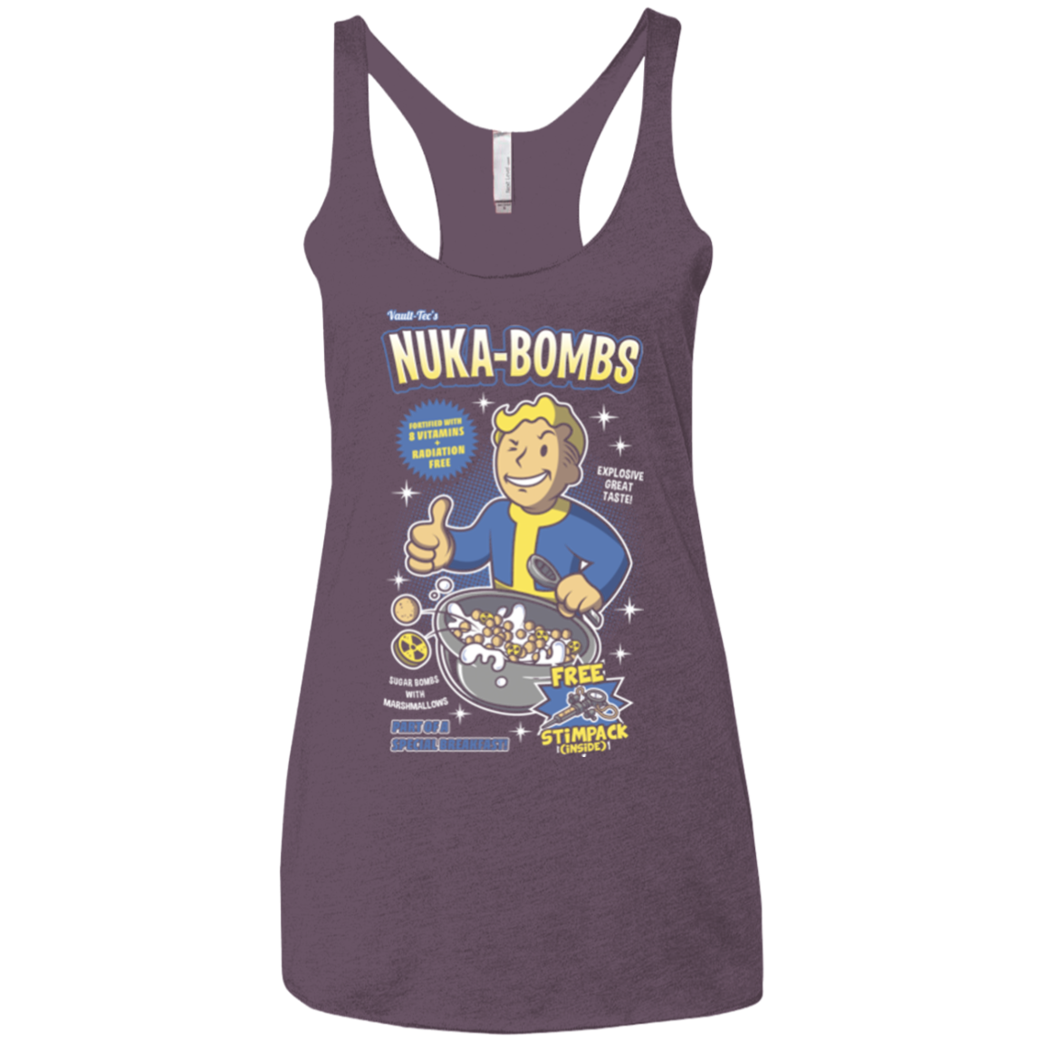 Nuka Bombs Women's Triblend Racerback Tank