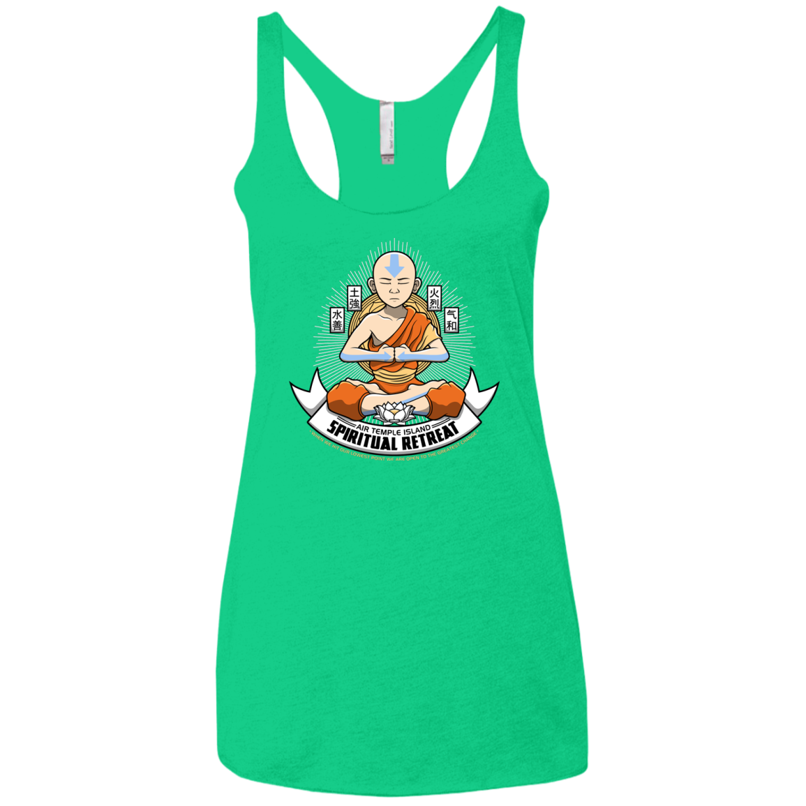 SPIRITUAL RETREATT Women's Triblend Racerback Tank