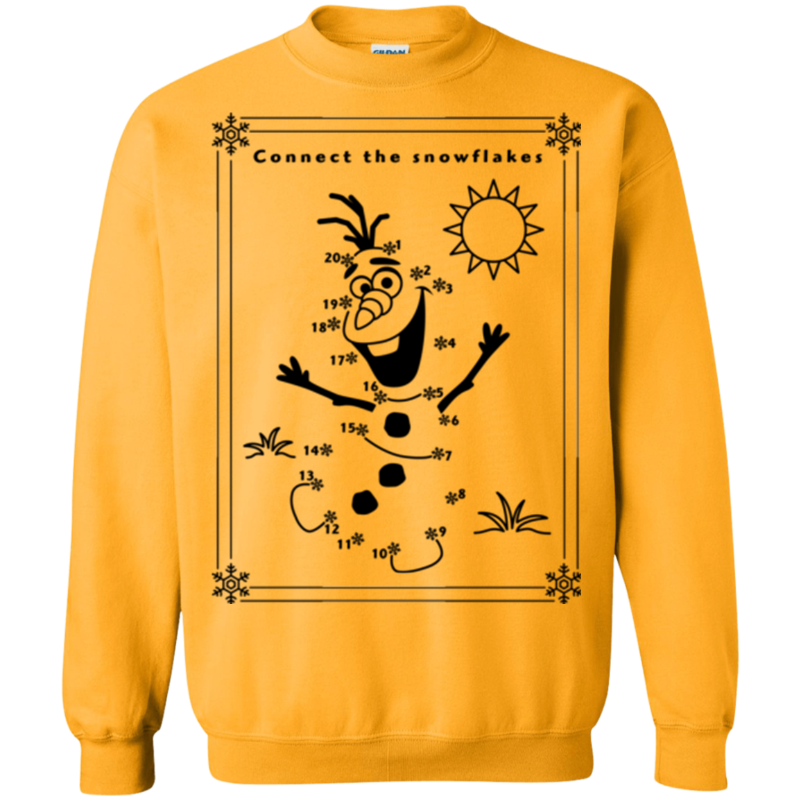 Connect the snowflakes Crewneck Sweatshirt