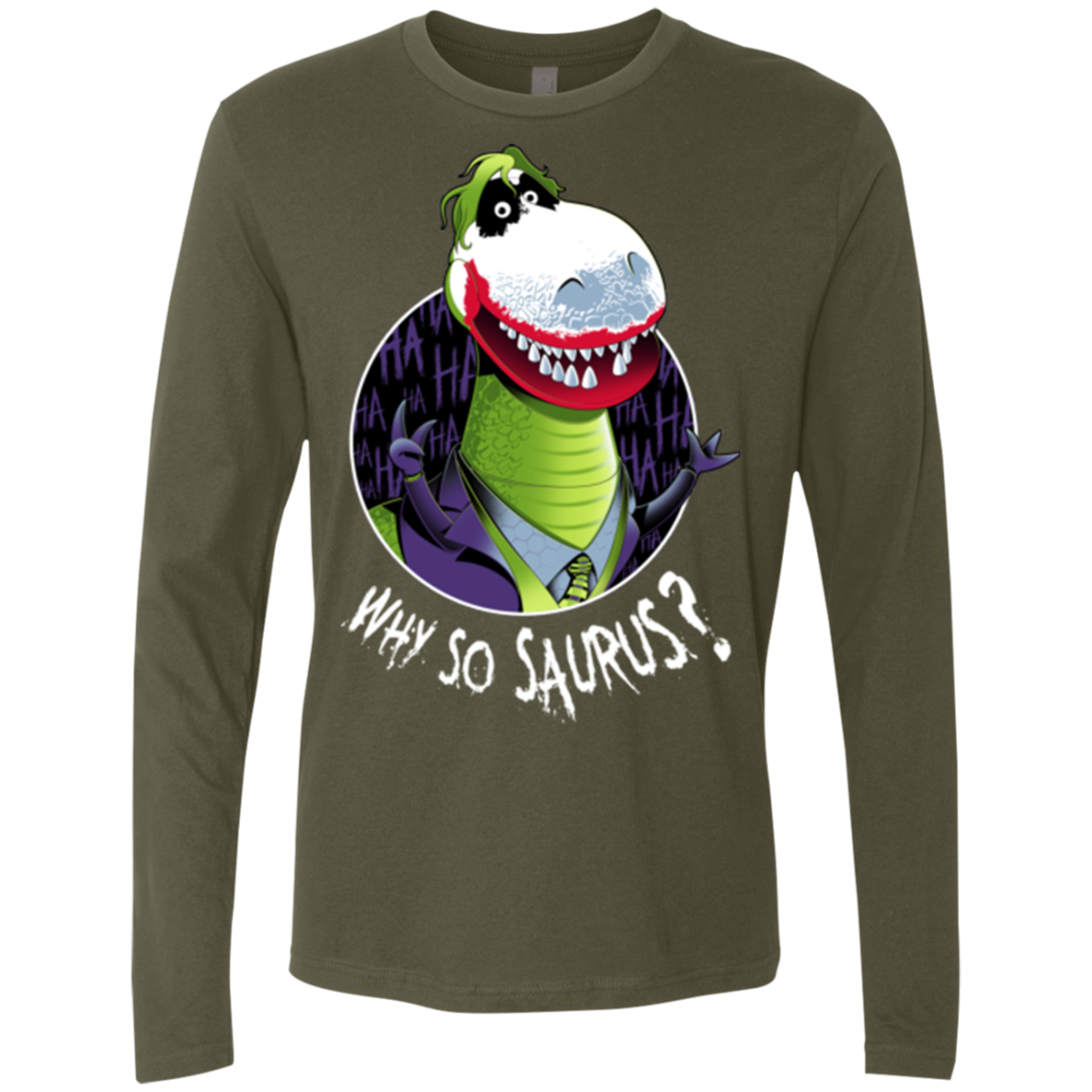 Why So Saurus Men's Premium Long Sleeve