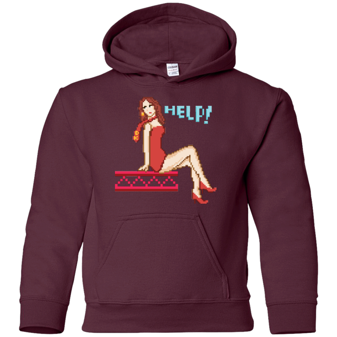 Pixel Pinup Pauline Youth Hoodie