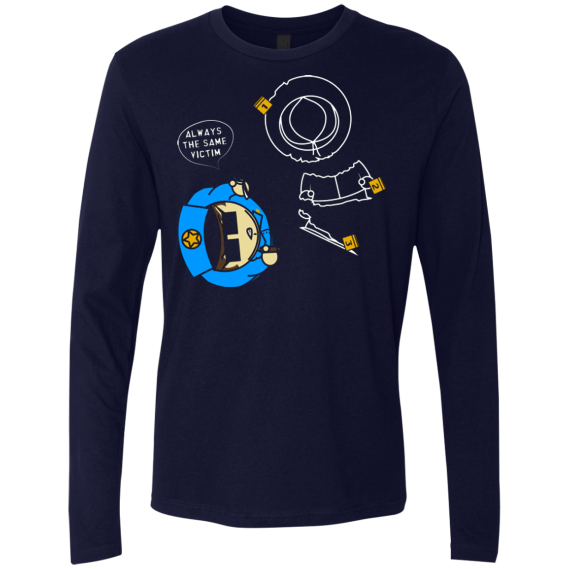 ALWAYS THE SAME VICTIM Men's Premium Long Sleeve