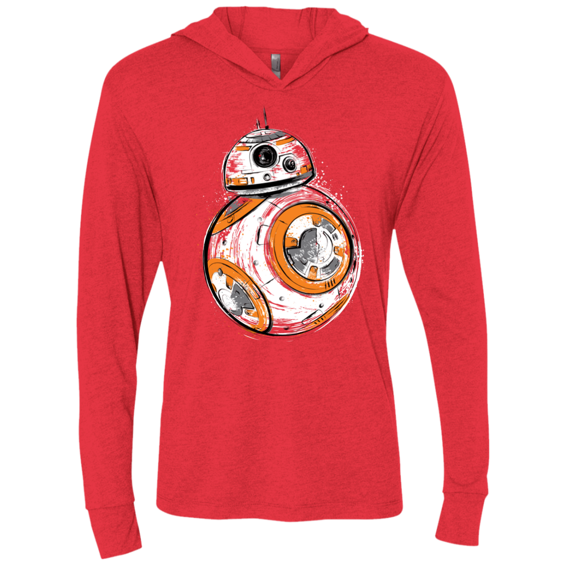 Astromech Droid Triblend Long Sleeve Hoodie Tee