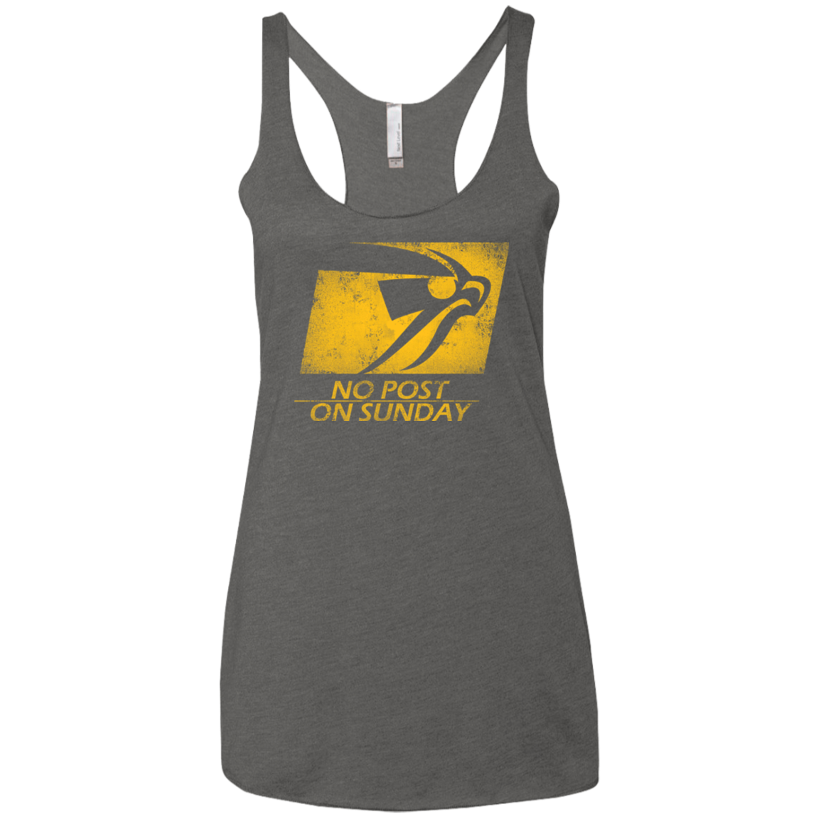 No Post On Sunday Women's Triblend Racerback Tank