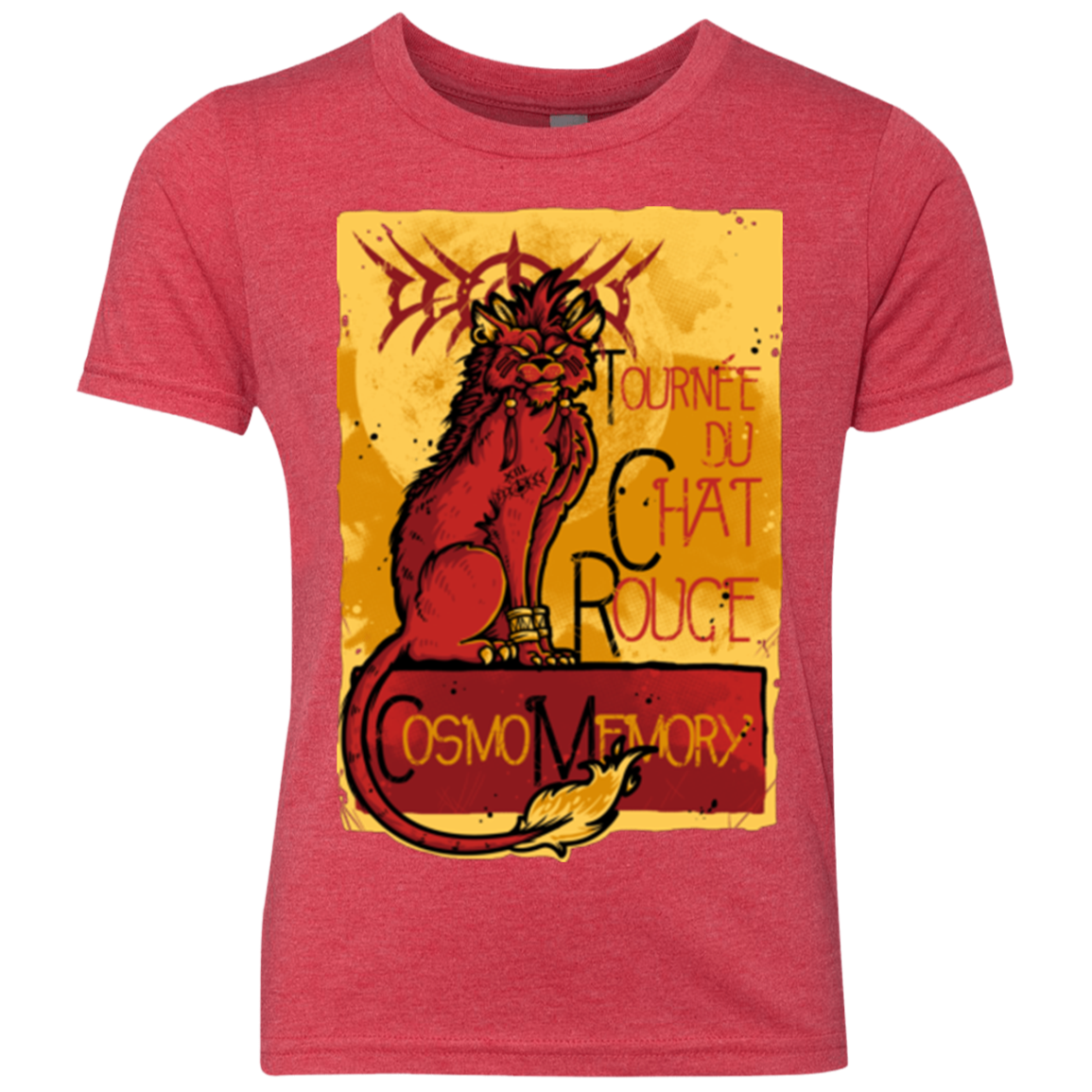 LE CHAT ROUGE Youth Triblend T-Shirt