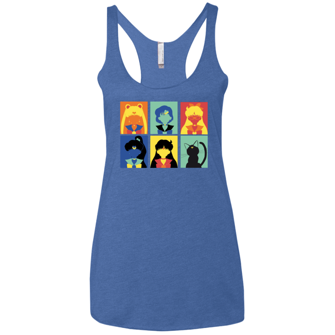 Sailor pop Women's Triblend Racerback Tank