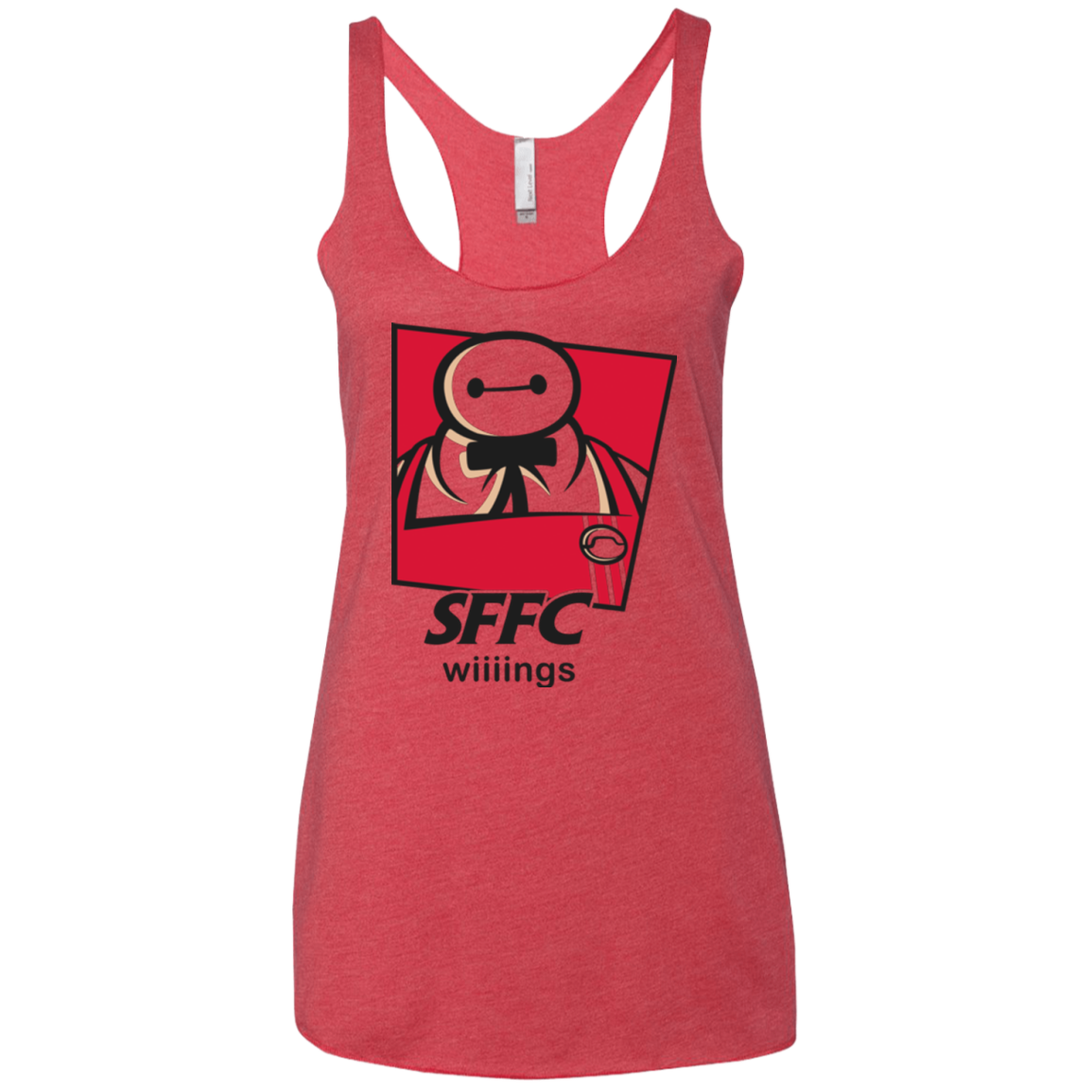 San Fransokyo Fried Chicken Women's Triblend Racerback Tank