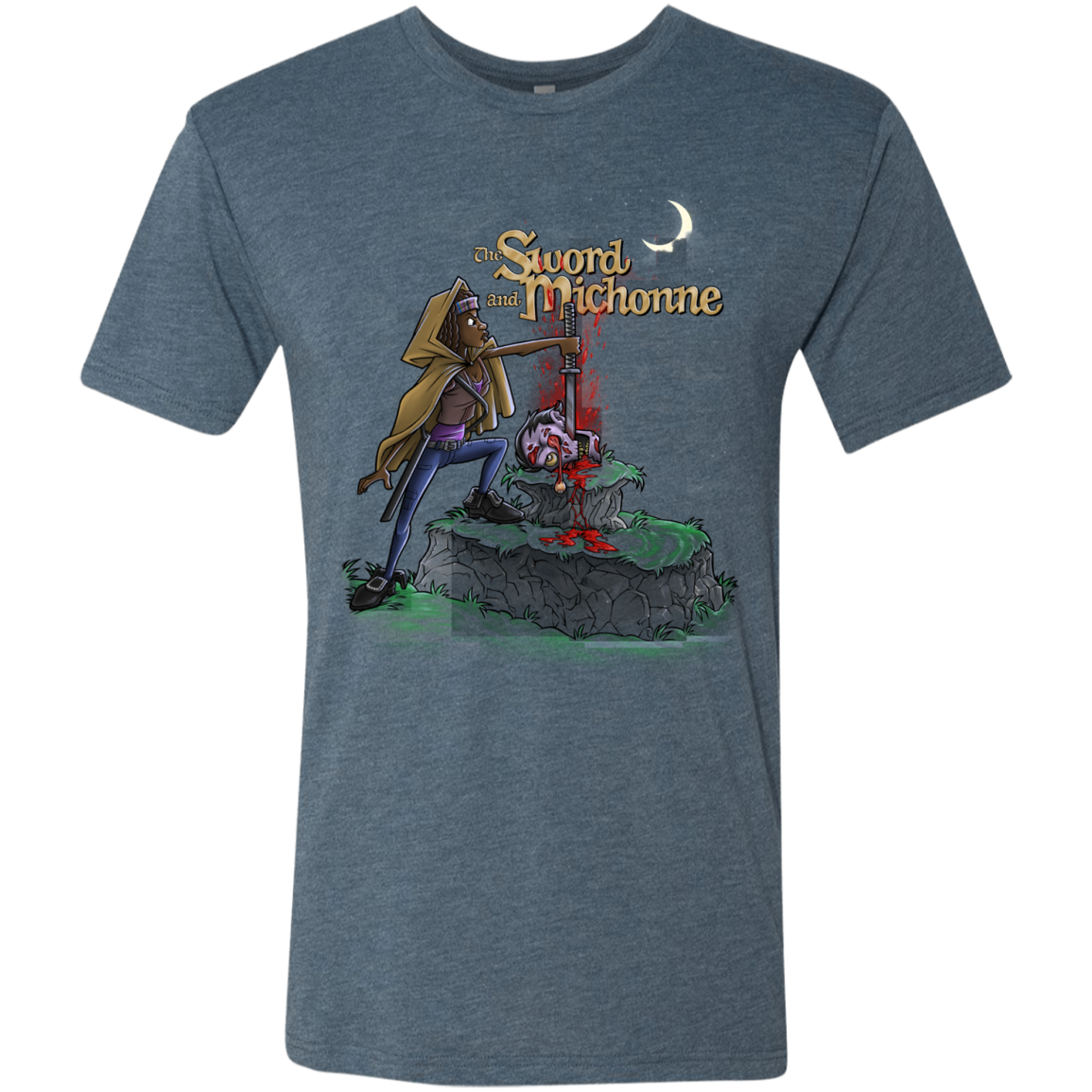 The Sword and Michonne Men's Triblend T-Shirt