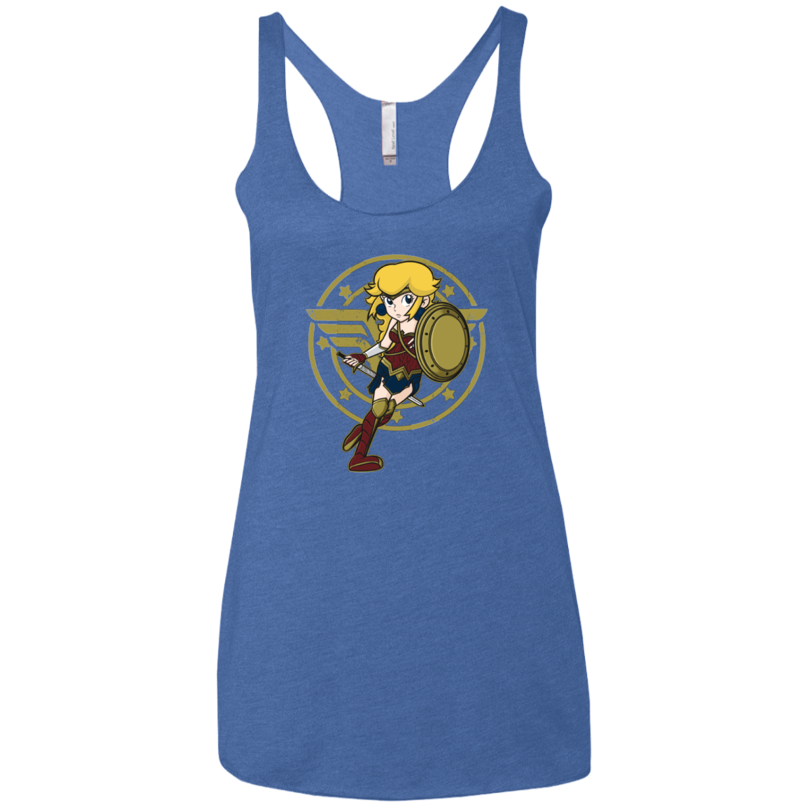 Wonder Peach Women's Triblend Racerback Tank