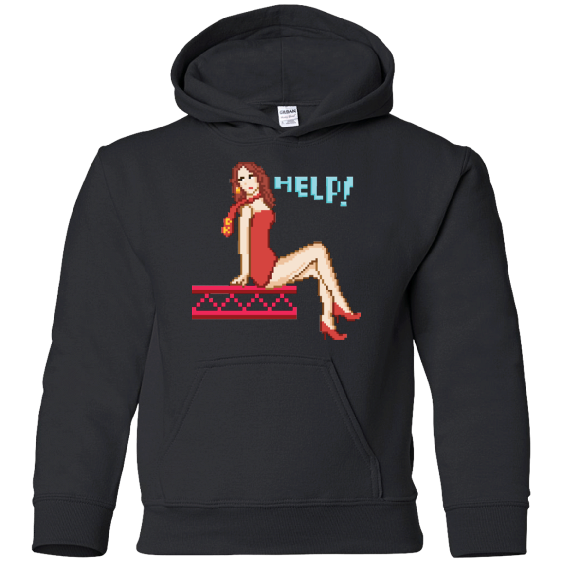 Pixel Pinup Pauline Youth Hoodie