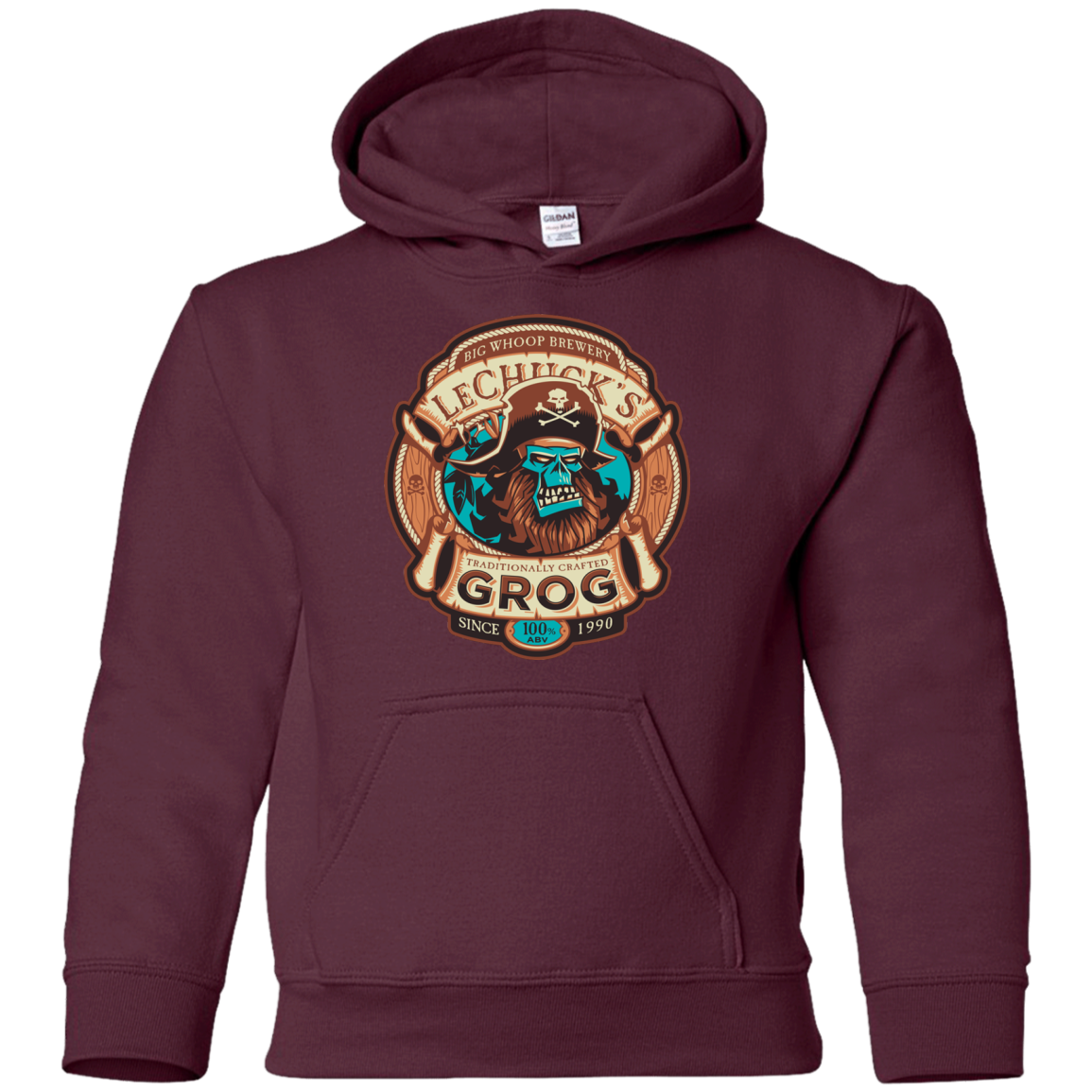 Ghost Pirate Grog Nmns Youth Hoodie