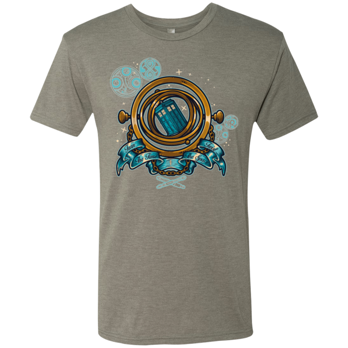 TURN THE TIME TWIST THE SPACE Men's Triblend T-Shirt