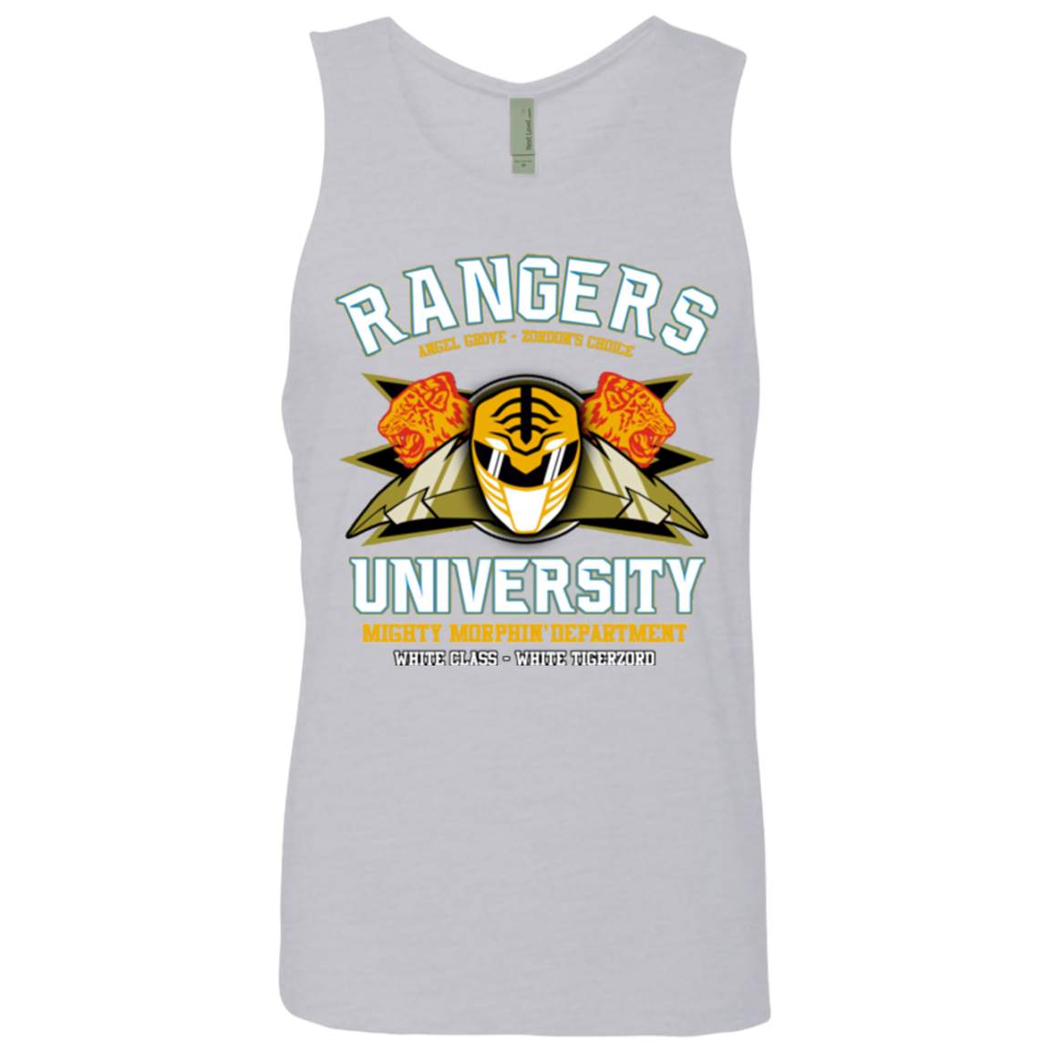 Rangers U White Ranger Men's Premium Tank Top