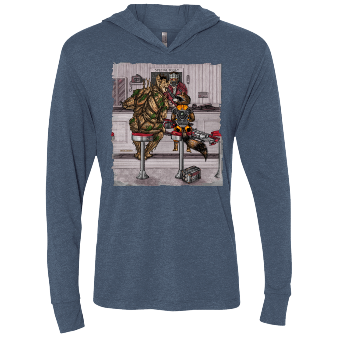 The Runaways Triblend Long Sleeve Hoodie Tee