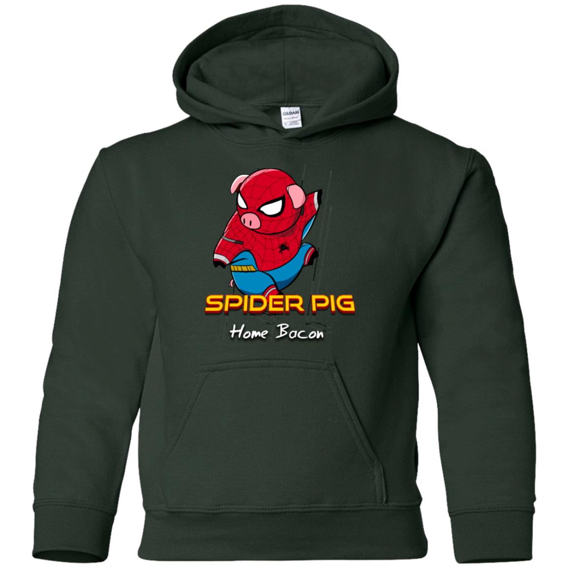 Spider Pig Build Line Youth Hoodie