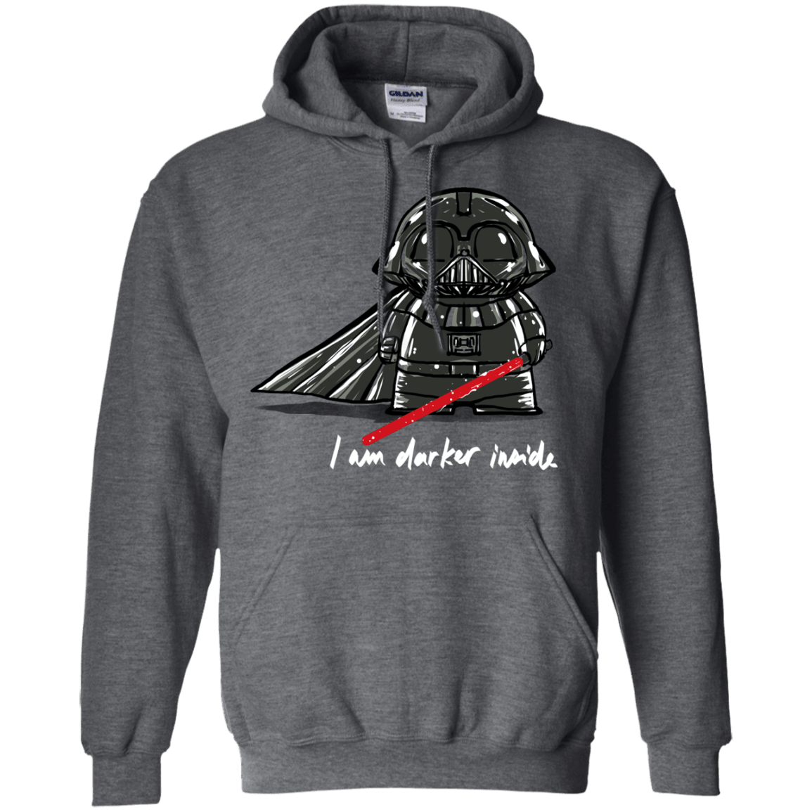 Sweatshirts Dark Heather / S Darker Inside Pullover Hoodie