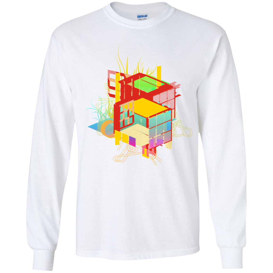 Rubik's Building Youth Long Sleeve T-Shirt
