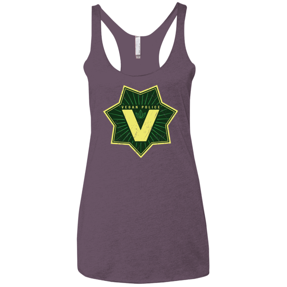 Vegan Police Women's Triblend Racerback Tank