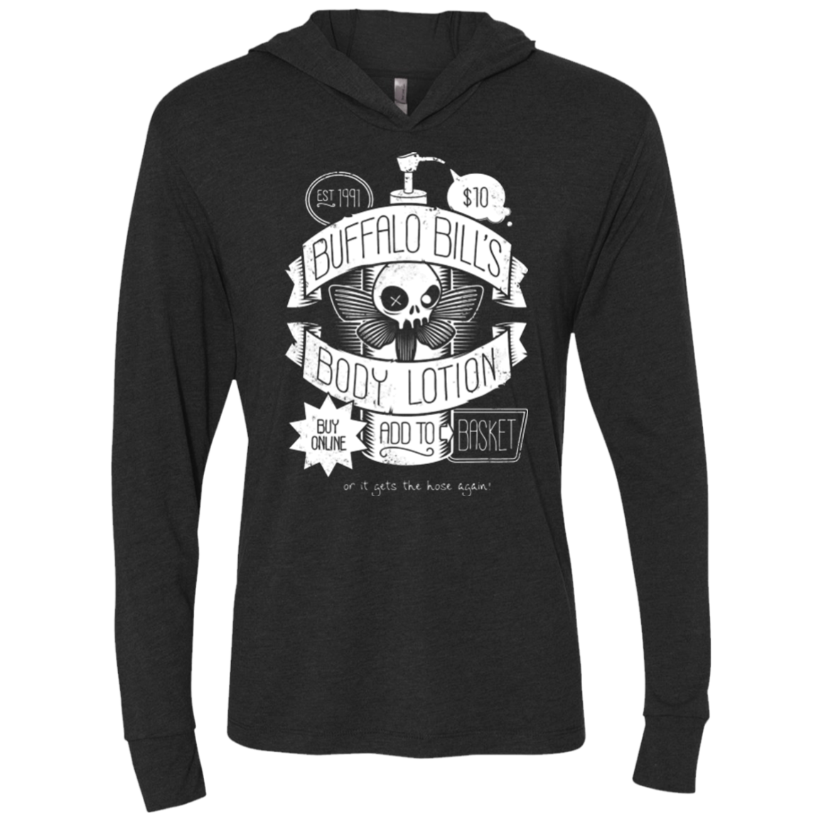 Body Lotion Triblend Long Sleeve Hoodie Tee