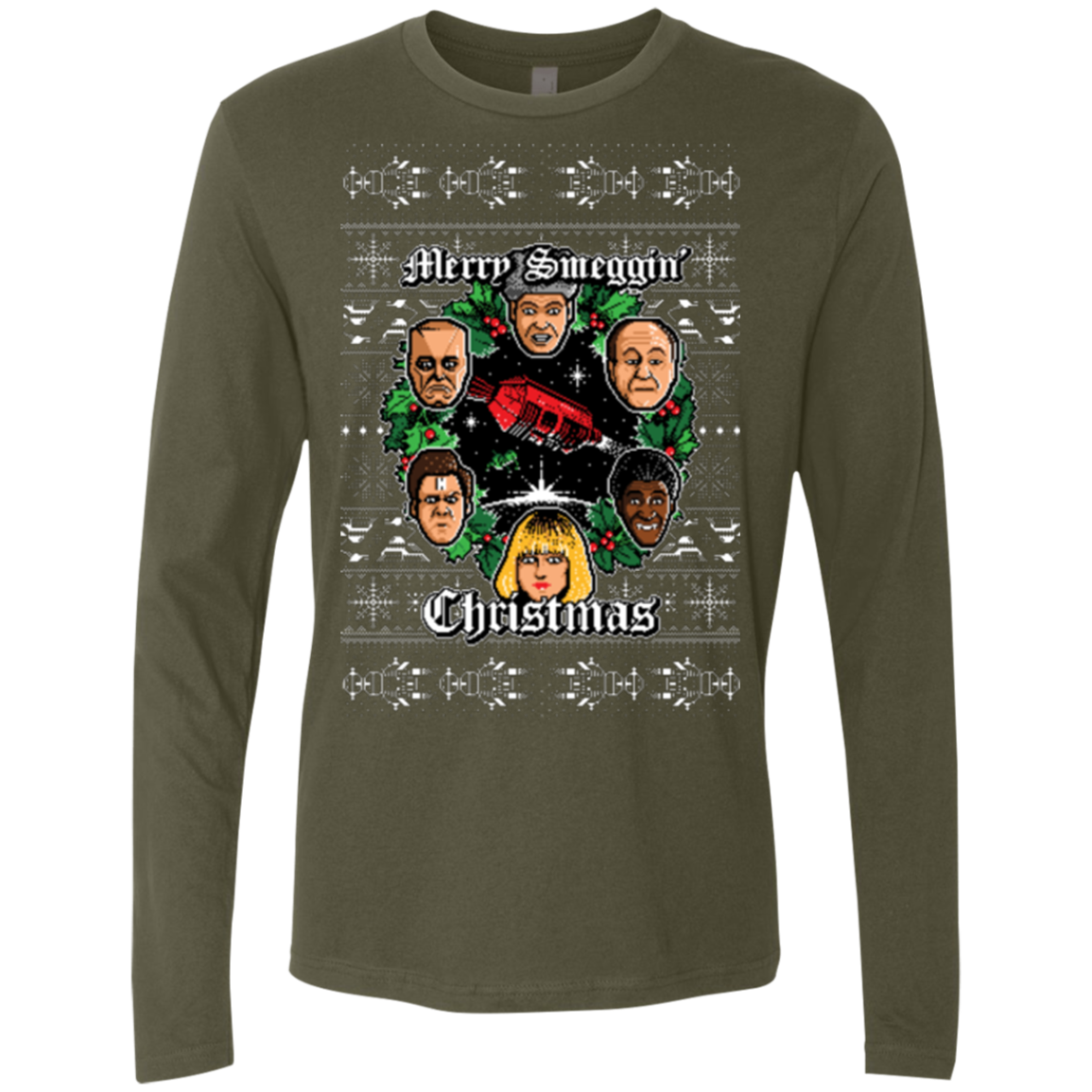 Merry Smeggin Christmas Men's Premium Long Sleeve