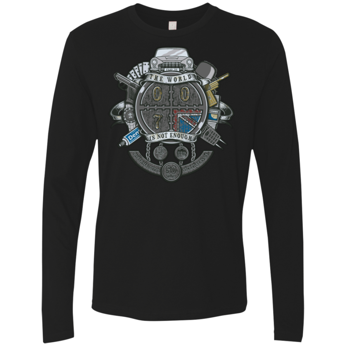 British Spy Crest Men's Premium Long Sleeve