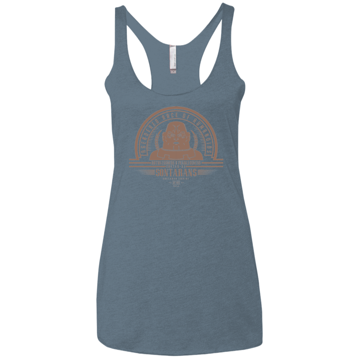 Who Villains Sontarans Women's Triblend Racerback Tank