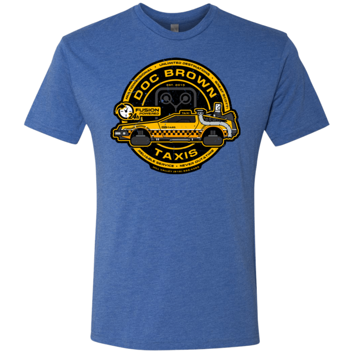 Doc Brown Taxis Men's Triblend T-Shirt