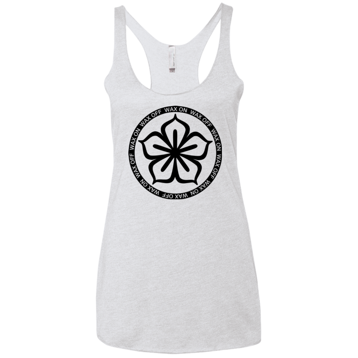 Lotus Flower Women's Triblend Racerback Tank