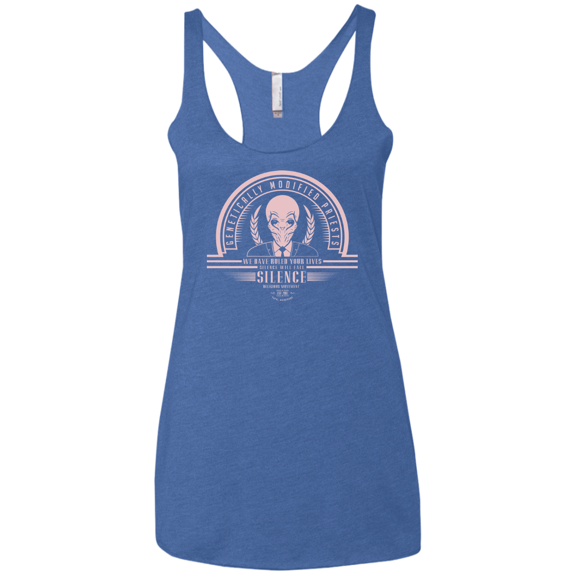 Who Villains Silence Women's Triblend Racerback Tank