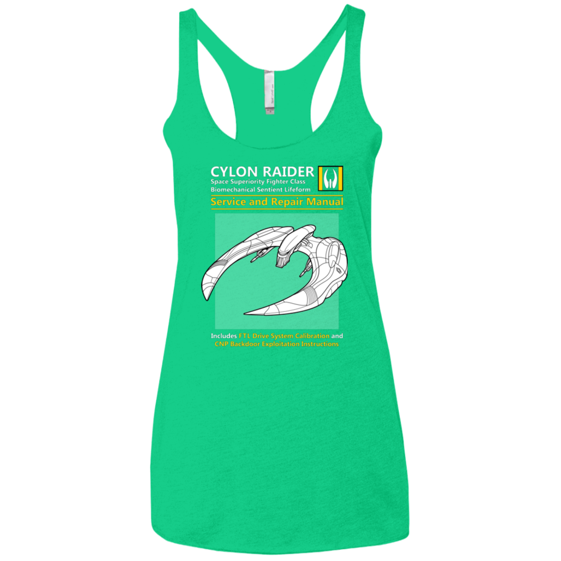 CYLON RAIDER SERVICE & REPAIR MANUAL Women's Triblend Racerback Tank