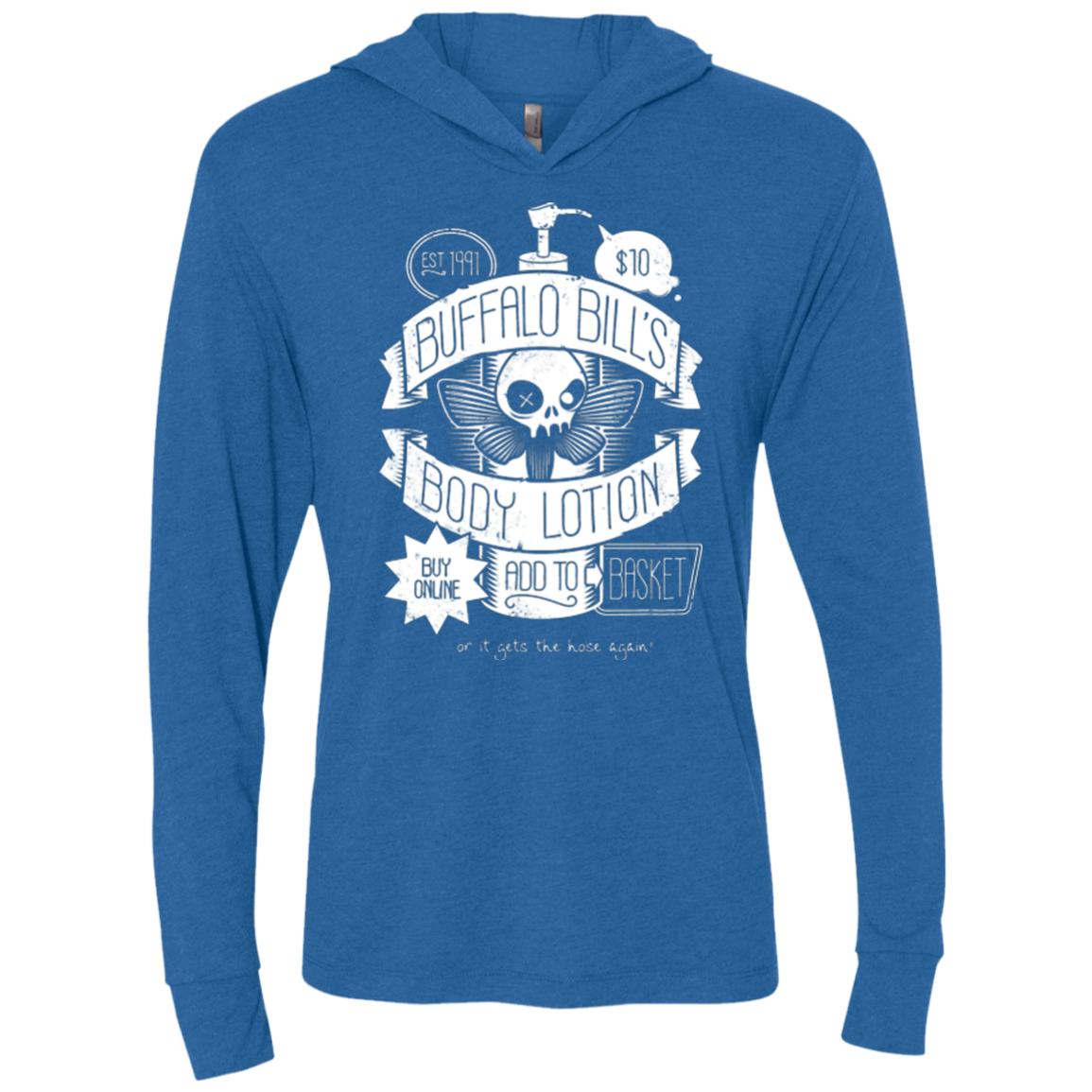 Body Lotion Triblend Long Sleeve Hoodie Tee