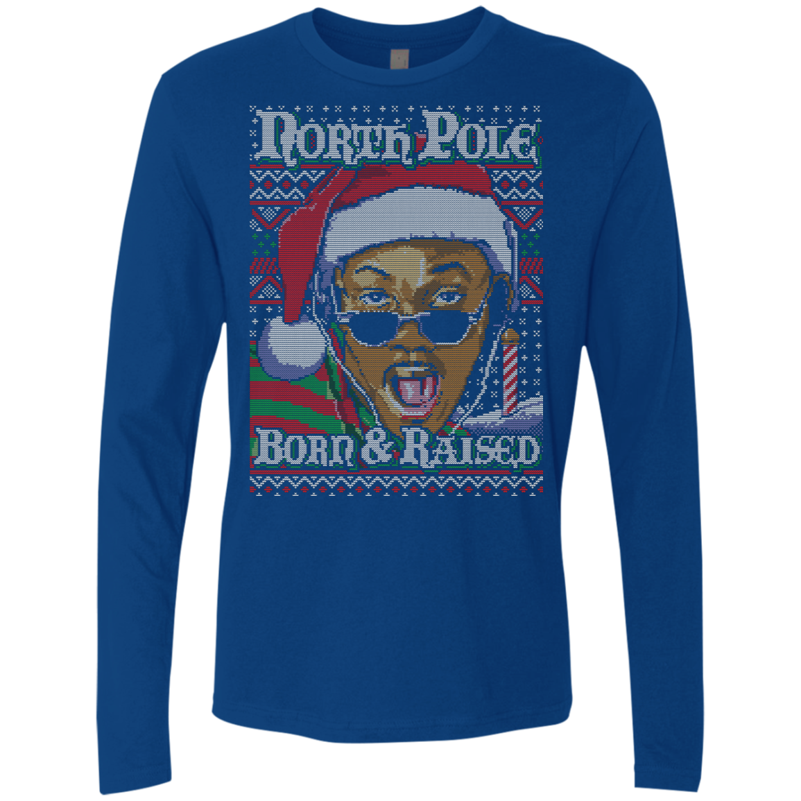 BORN AND RAISED Men's Premium Long Sleeve