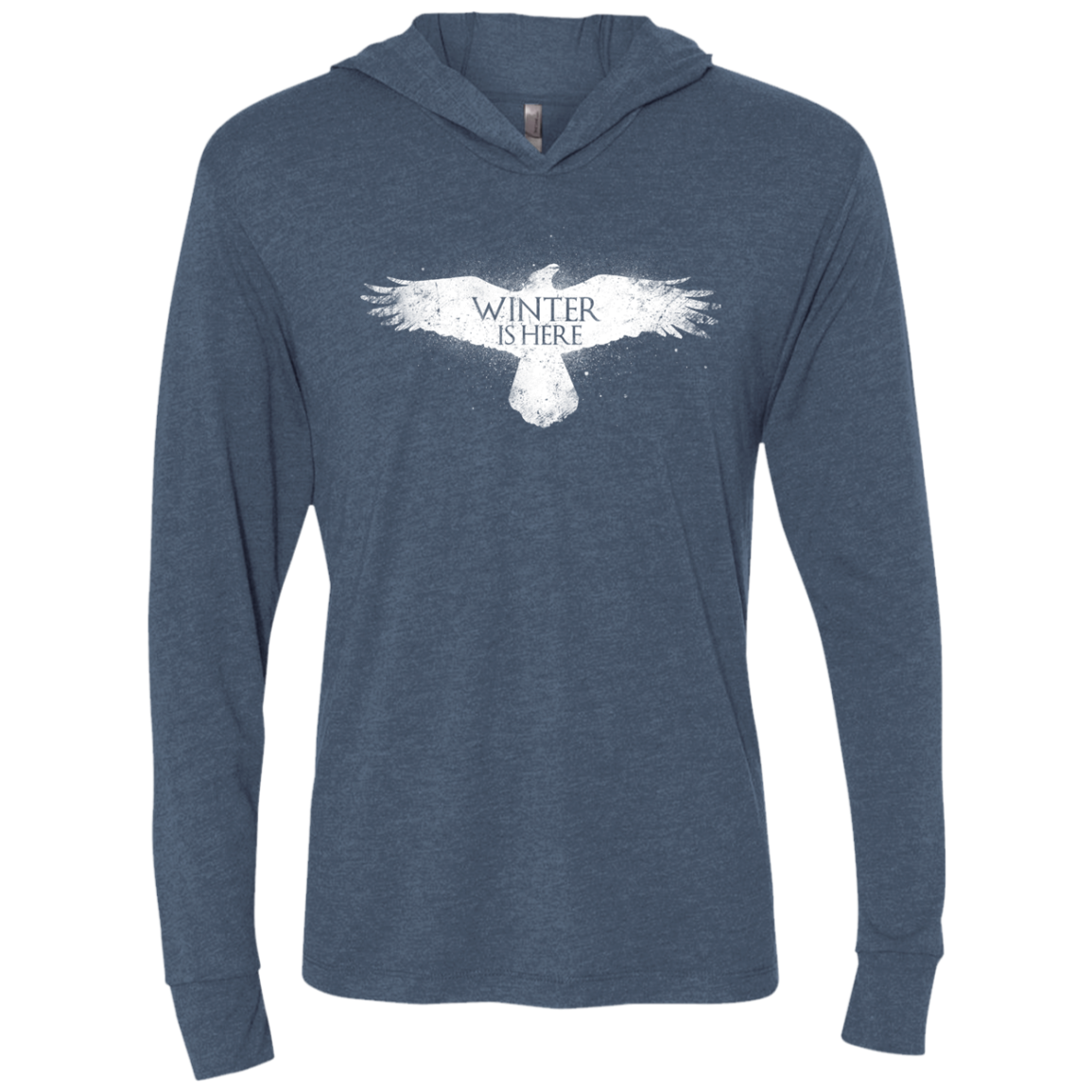 Winter is here Triblend Long Sleeve Hoodie Tee