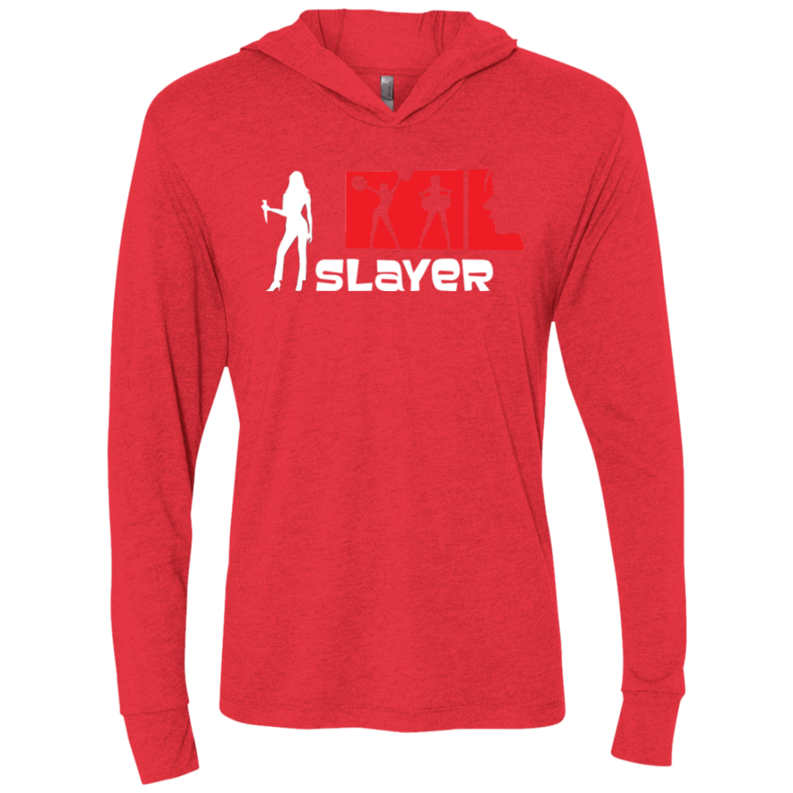 Slayer Triblend Long Sleeve Hoodie Tee