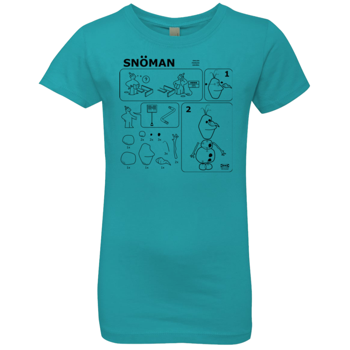 Build a Snowman Girls Premium T-Shirt