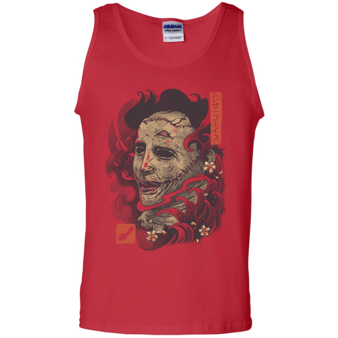 Oni Leather Mask Men's Tank Top