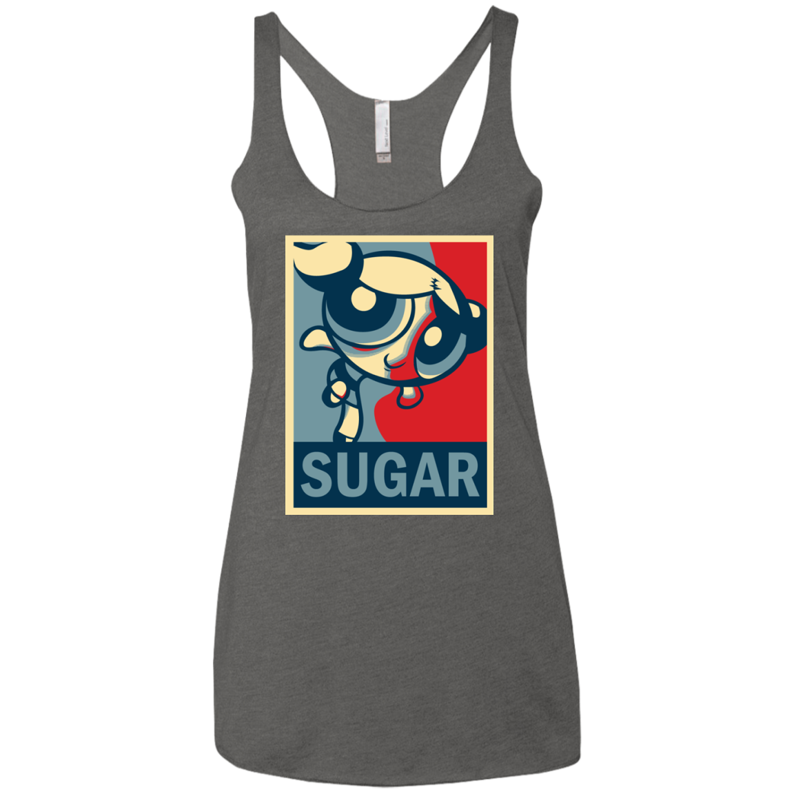 Sugar Powerpuff Women's Triblend Racerback Tank