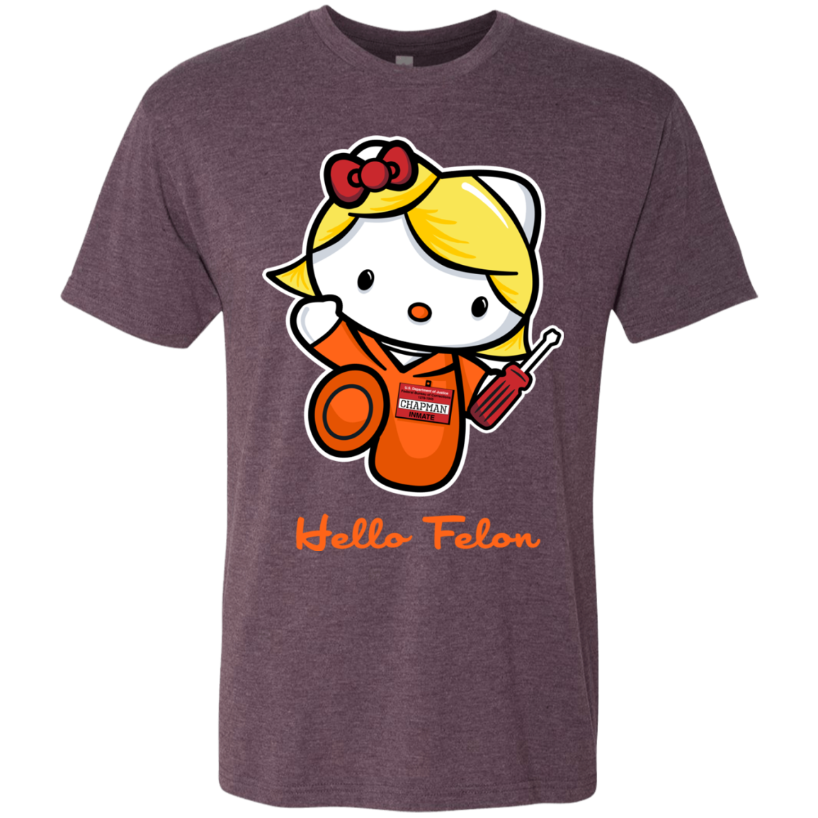 Orange is the New Cat Men's Triblend T-Shirt