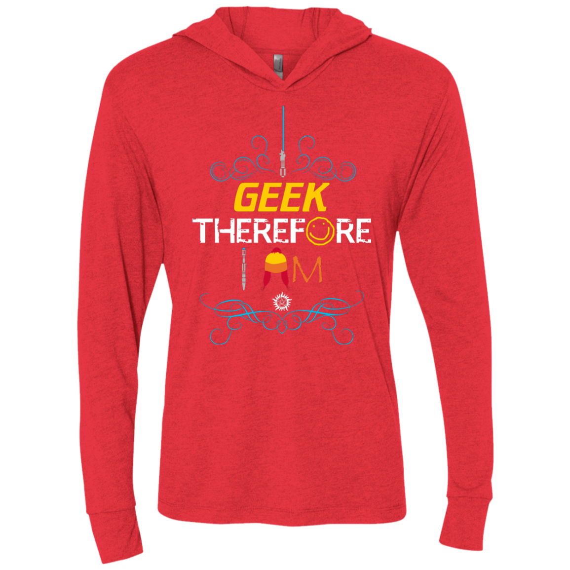 I GEEK vol 2 Triblend Long Sleeve Hoodie Tee