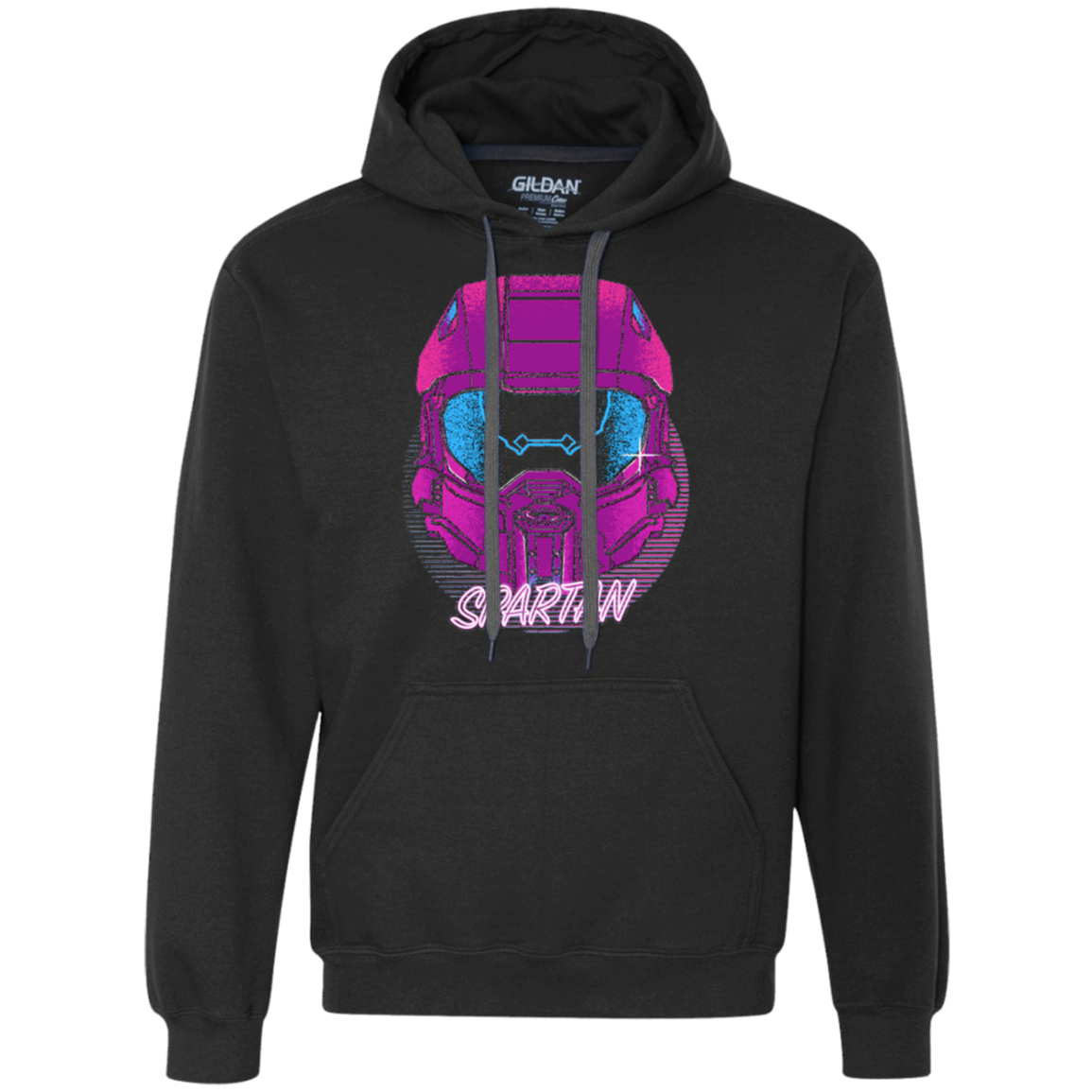 Spartan Helmet 80's Premium Fleece Hoodie